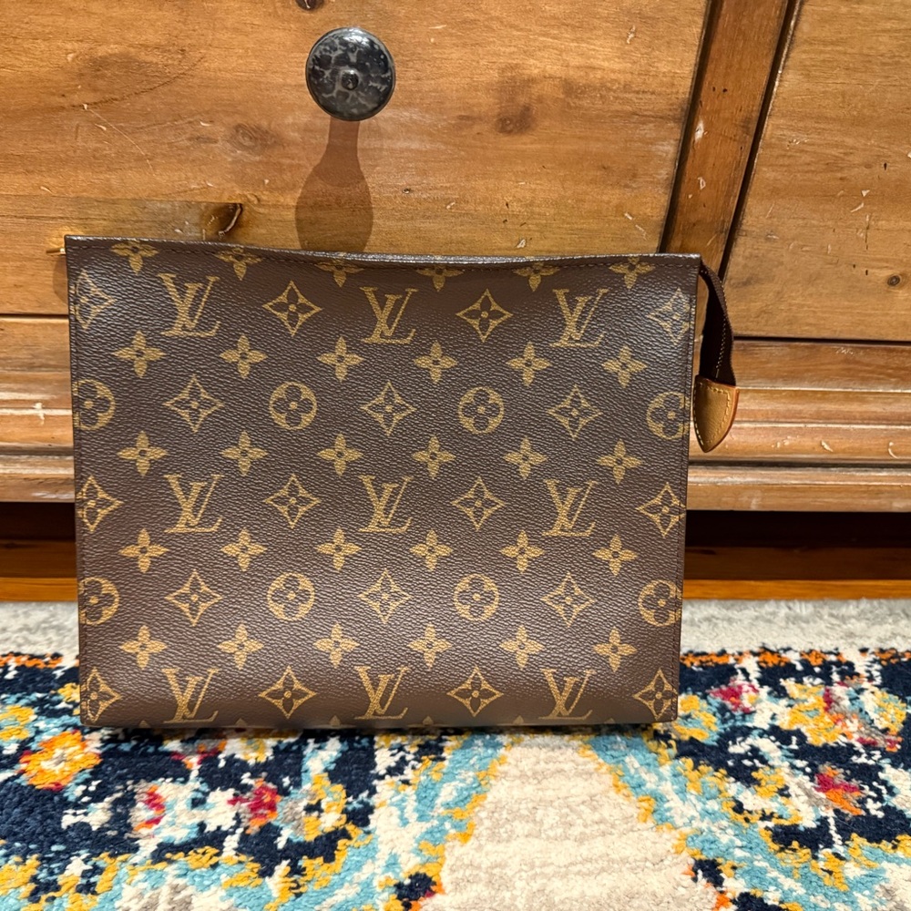 Louis Vuitton Brown Monogram Toiletry Bag